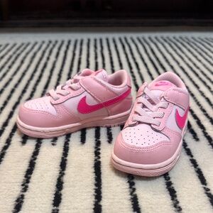 Nike Kids Light Pink and Fuchsia Sneakers